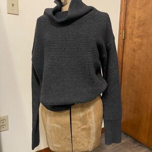 Banana Republic Dark Gray Cowl Neck Sweater